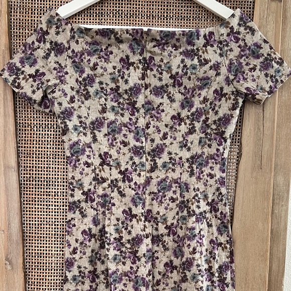Zara purple dress flower printed size Small - Picture 5 of 9